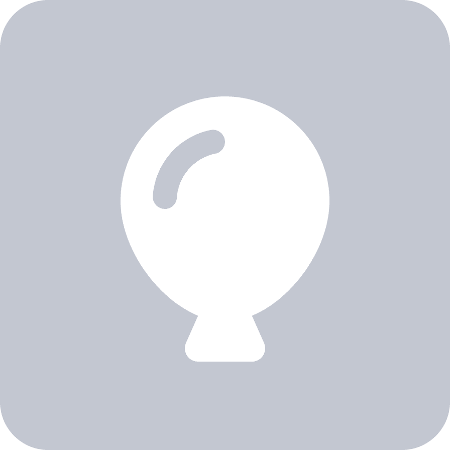 A simple balloon logo representing Build Awesome.